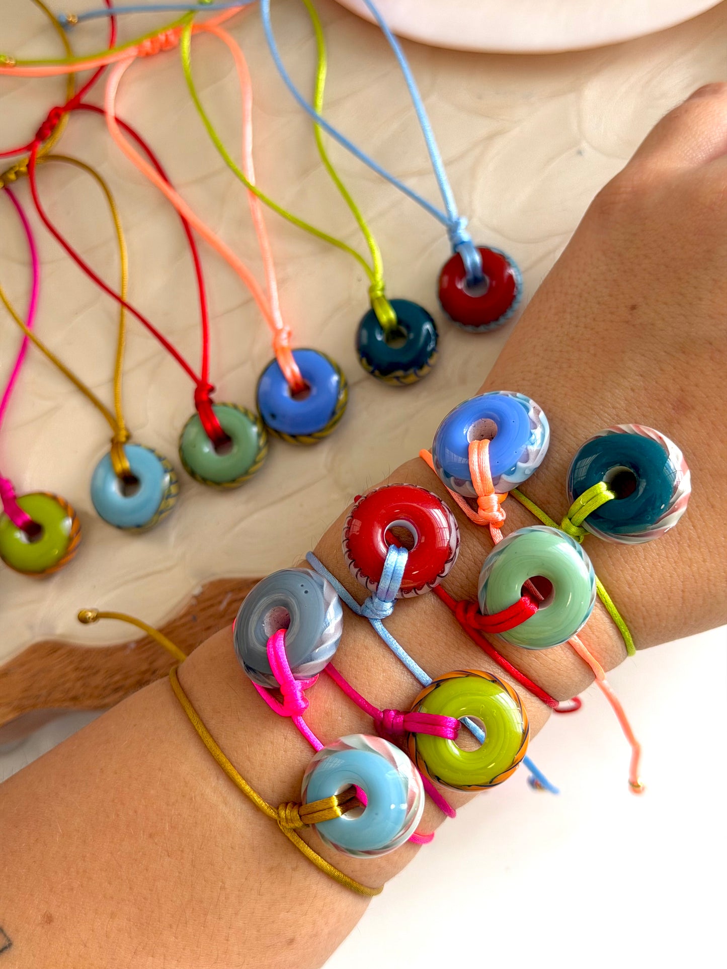 Murano Donut Bracelets
