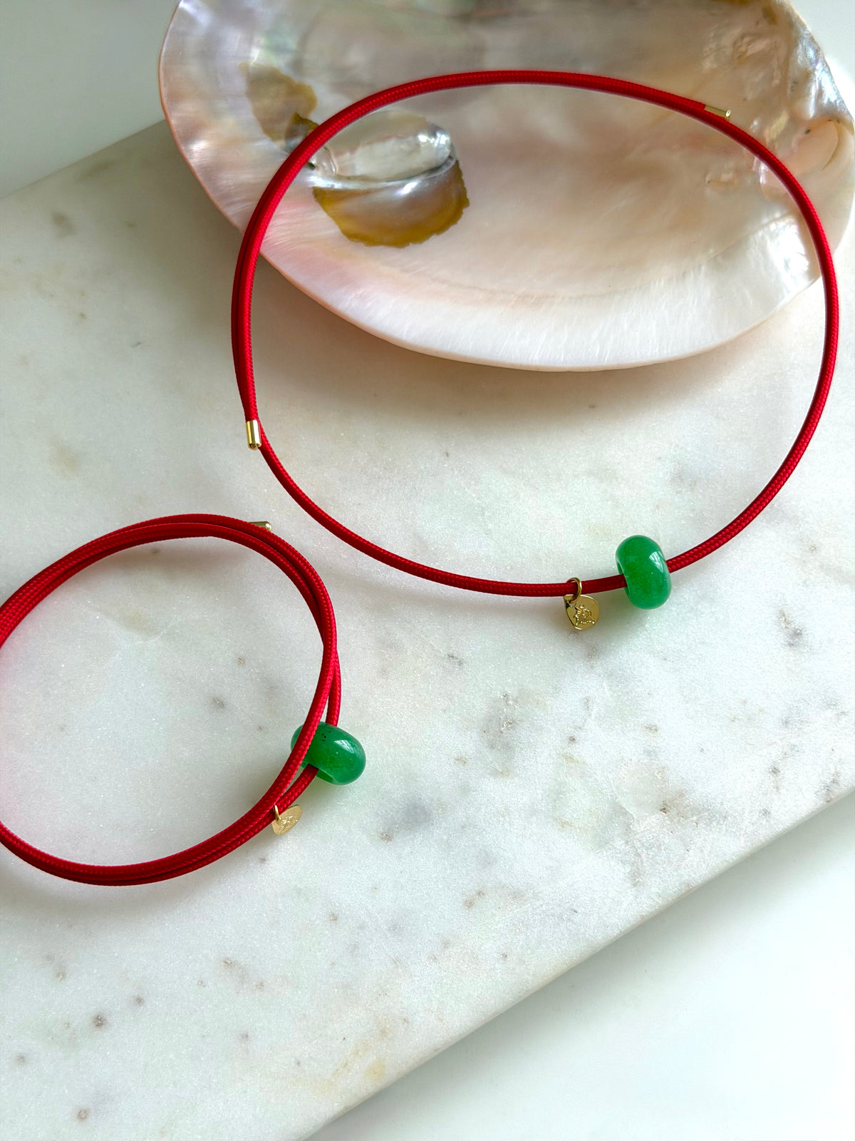 Green Jade Magnetic Cord