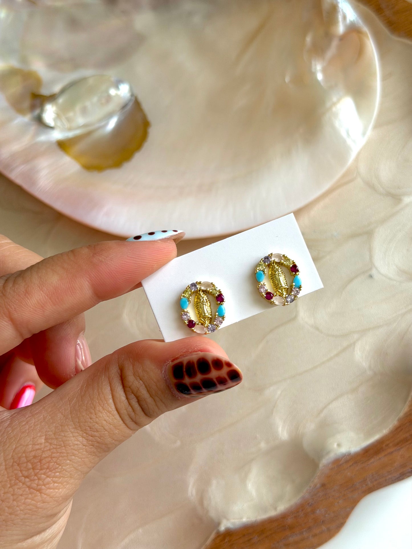 Virgencita Zirconia Earrings
