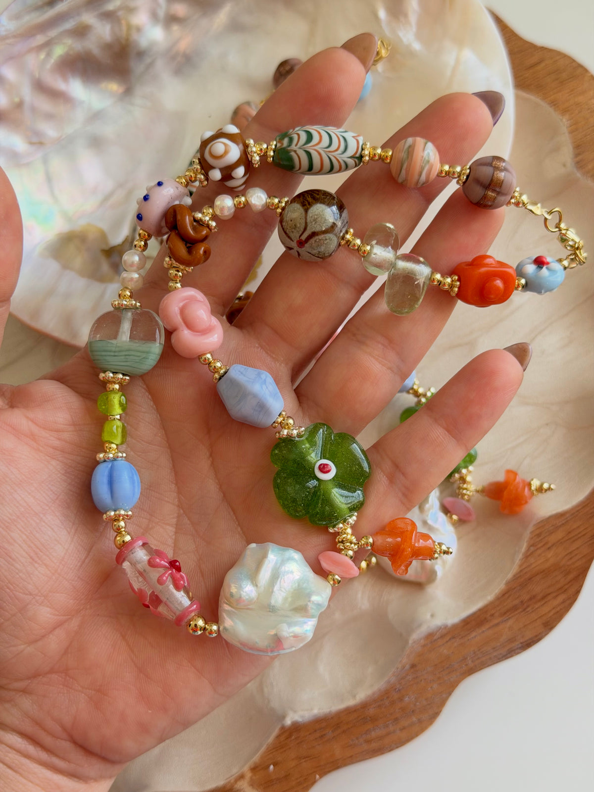 Flor Perlada Necklace