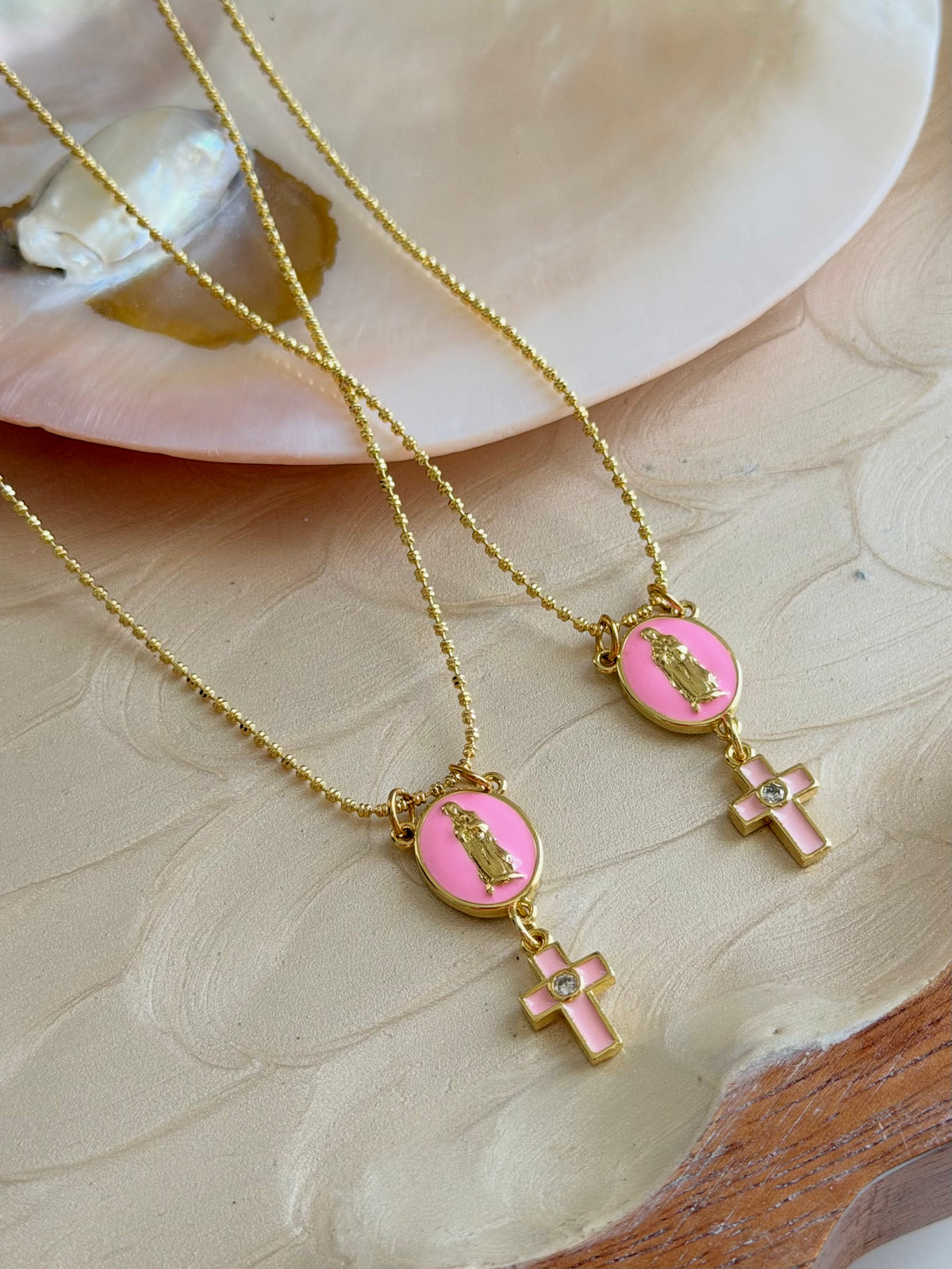 Virgencita Rosada Chain