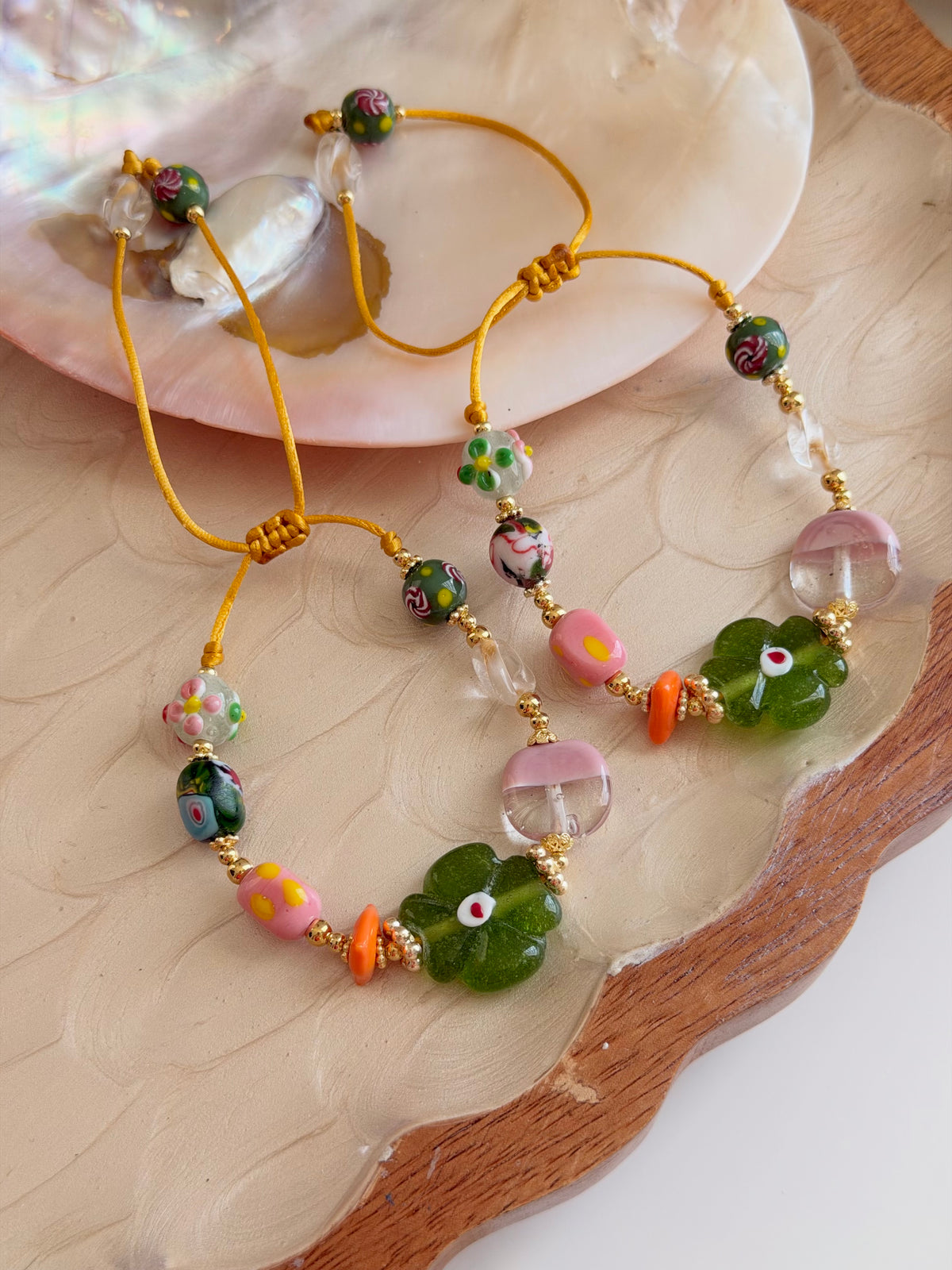 Flor Verde Bracelets