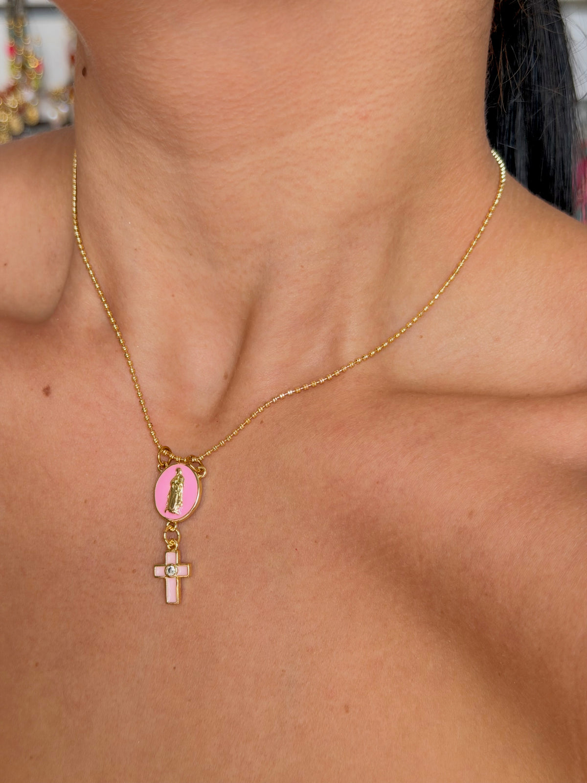 Virgencita Rosada Chain